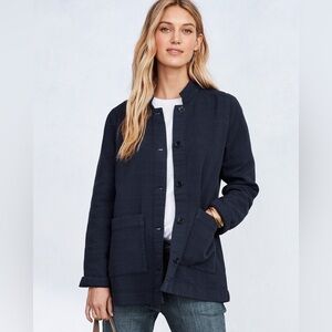Eileen Fisher Navy Utility Jacket